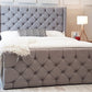 Diamond Cut Winged Sleigh Bed