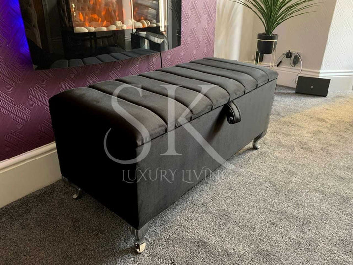 Ottoman Storage Bench Seat UK With Legs