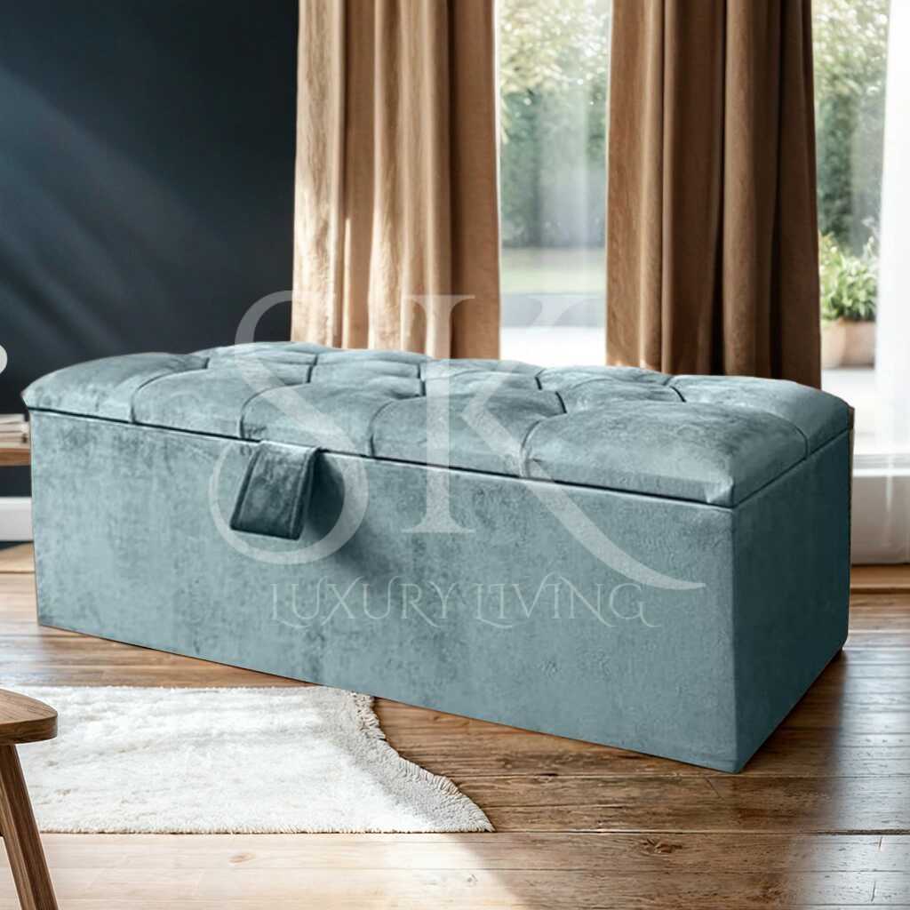 duck egg ottoman storage