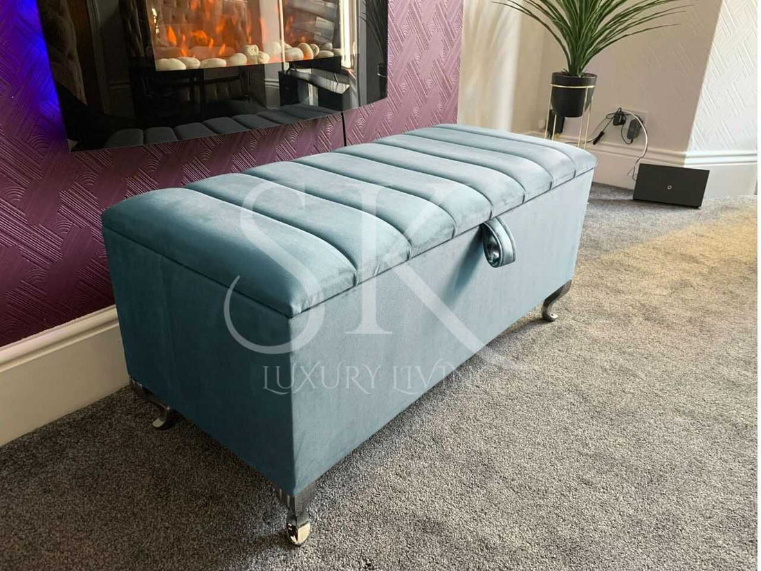 Ottoman Storage Bench Seat UK With Legs