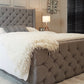 Diamond Cut Winged Sleigh Bed