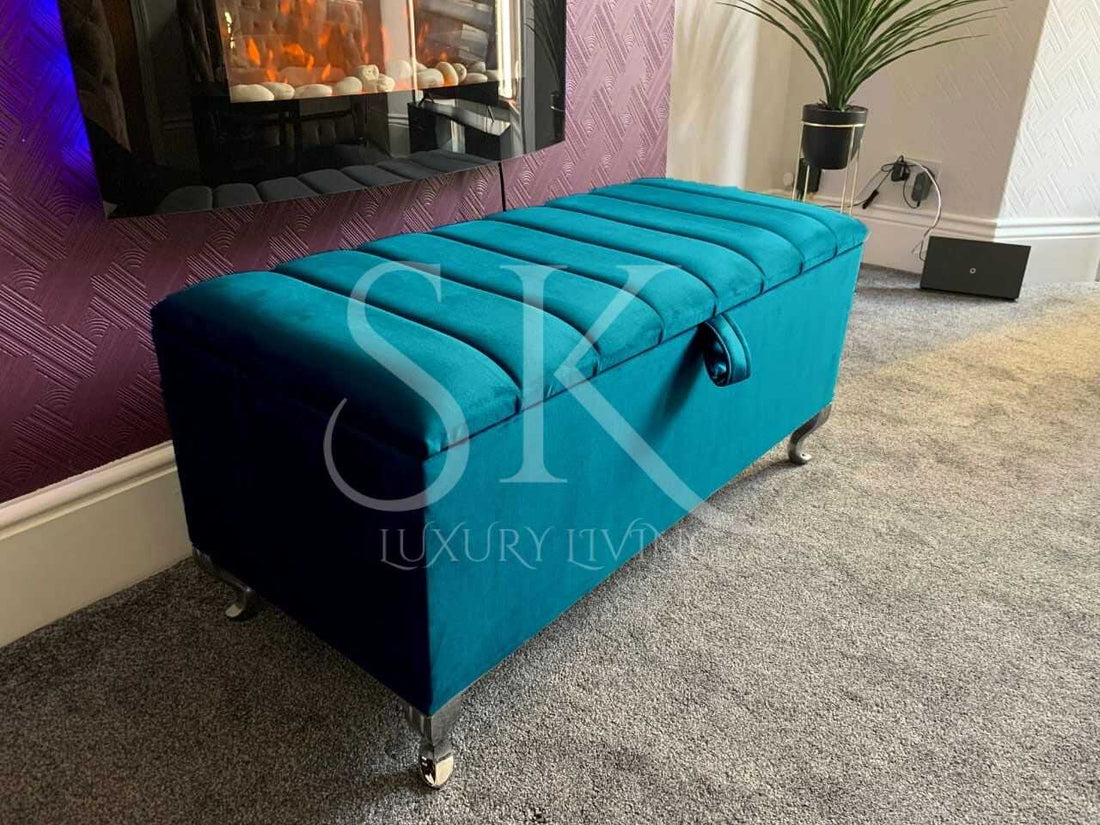 Ottoman Storage Bench Seat UK With Legs