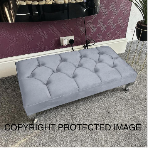 Footstool Luxury Coffee Table Pouffe Soft Padded Top Beautifully Hand Crafted