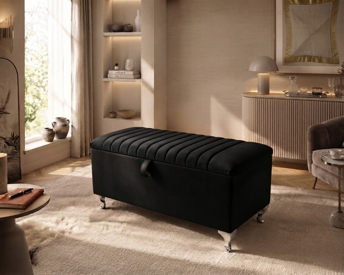 Ottoman Storage Bench Seat UK With Legs