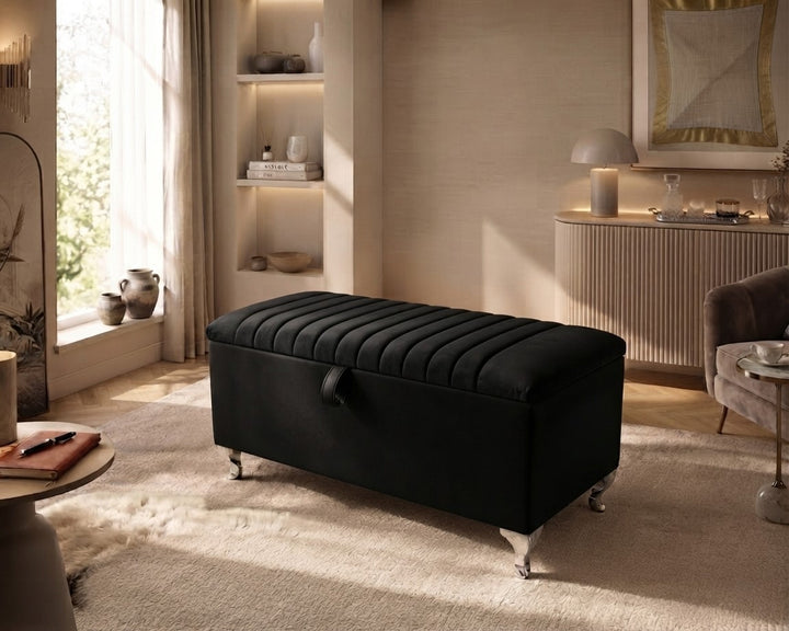 Ottoman Storage Bench Seat UK With Legs