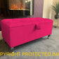 Ottoman Storage Box Chesterfield Velvet Blanket Toy Box Pouffe Bench Footstool